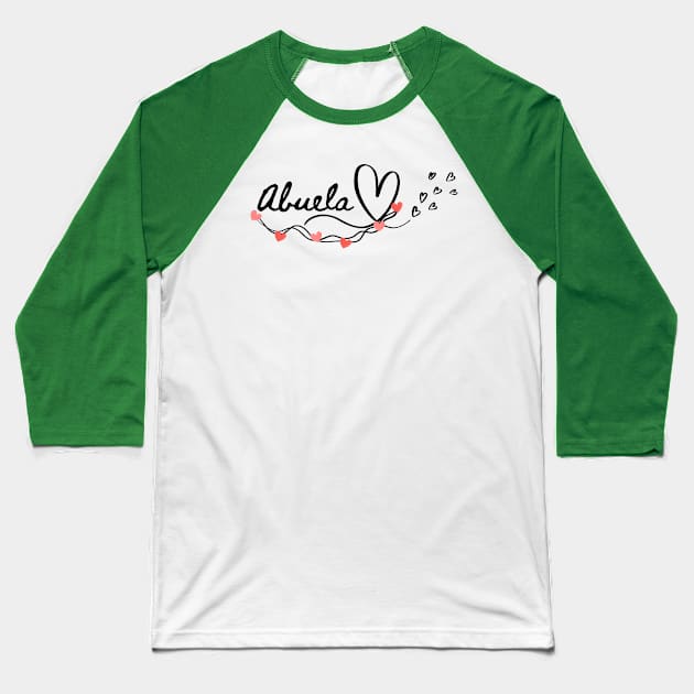 Abuela Baseball T-Shirt by Lili's Designs